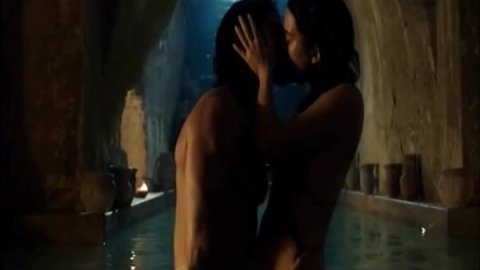 Cote de Pablo - Nude Scenes in The Dovekeepers s01e02 (2015)