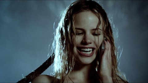 Halston Sage - Nude Scenes in Poker Night (2014)