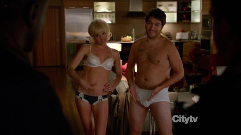 Eliza Coupe - Nude Scenes in Happy Endings s02e10 (2012)