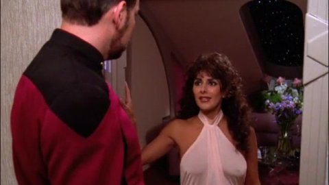 Marina Sirtis - Nude Scenes in Star Trek: The Next Generation s06e03 (1992)